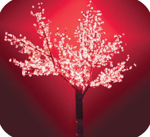 Дерево светодиодное <<Сакура>> H - 2,4 м Красное